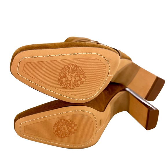 Vince Camuto Sestina Suede Brown Ankle Boot 7.5 - Picture 9 of 10